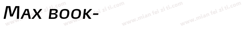 Max book字体转换